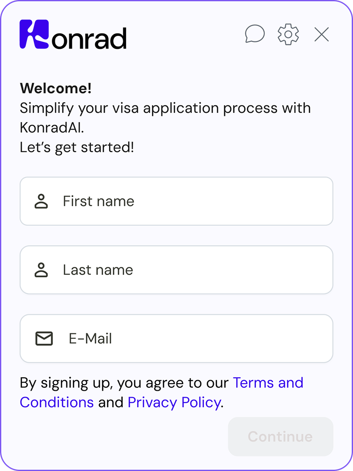 KonradAI Registration