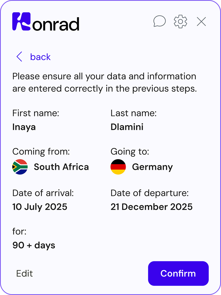 KonradAI Chat Interface